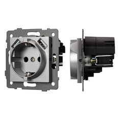 Изображение Механизм розетки с USB зарядкой SCT-MUAA-PL-GR-V (250V, 16A) (Arlight, -)