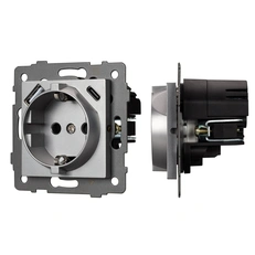 Изображение Механизм розетки с USB зарядкой SCT-MUAC-PL-GR-V (250V, 16A) (Arlight, -)