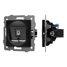 Изображение Механизм компьютерной розетки SCT-MPC1-PL-BK-V (RJ-45, CAT6) (Arlight, -)