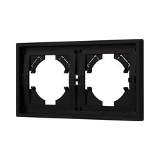 Изображение Рамка пластиковая FRM-TENDO-SFPL-2-BK (Arlight, Черный soft-touch)