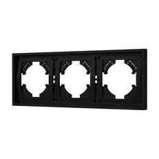 Изображение Рамка пластиковая FRM-TENDO-SFPL-3-BK (Arlight, Черный soft-touch)